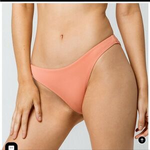 NWT! LIRA Jenna Coral Cheeky Bikini Bottom Size Large